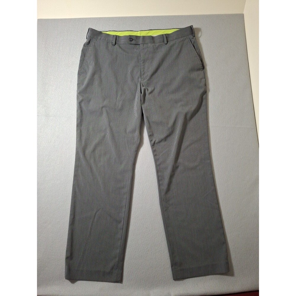 Louis Raphael Golf Pants Mens 40x32 Grey Polyester Blend Lightweight Stretch